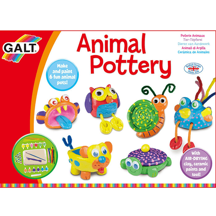 Galt Animal Pottery product packaging