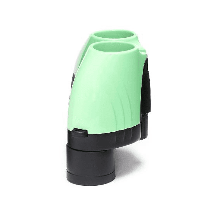 Light-green and black RSPB Puffin Jr binoculars on a white background.