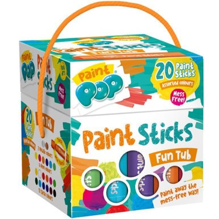 Paint Pop Fun Tub with 20 twist-up paint sticks