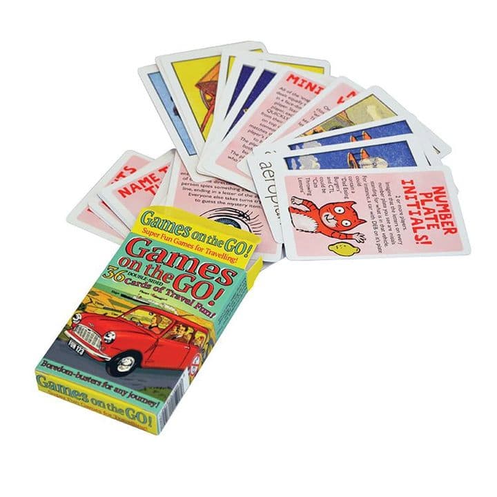 Colourful pack of Games On The Go activity cards