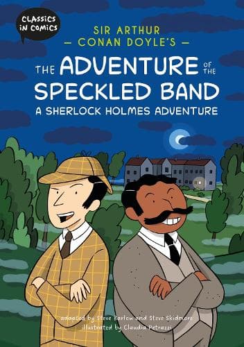 Hardback cover of Classics in Comics The Adventure of the Speckled Band