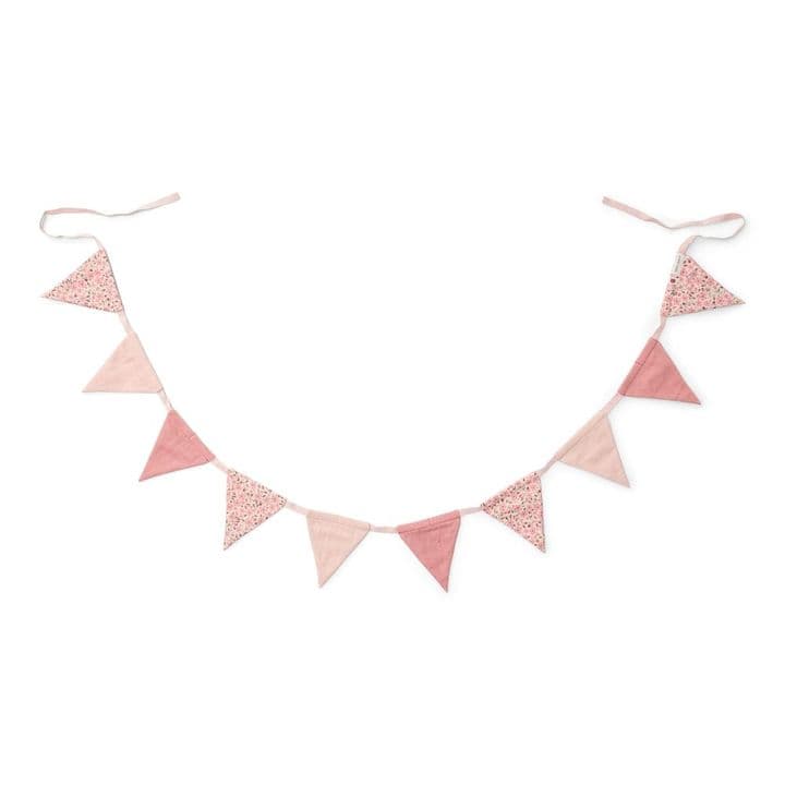 A fabric room garland