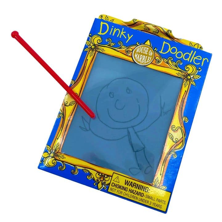 Small colourful wipe-clean Dinky Doodler drawing pad