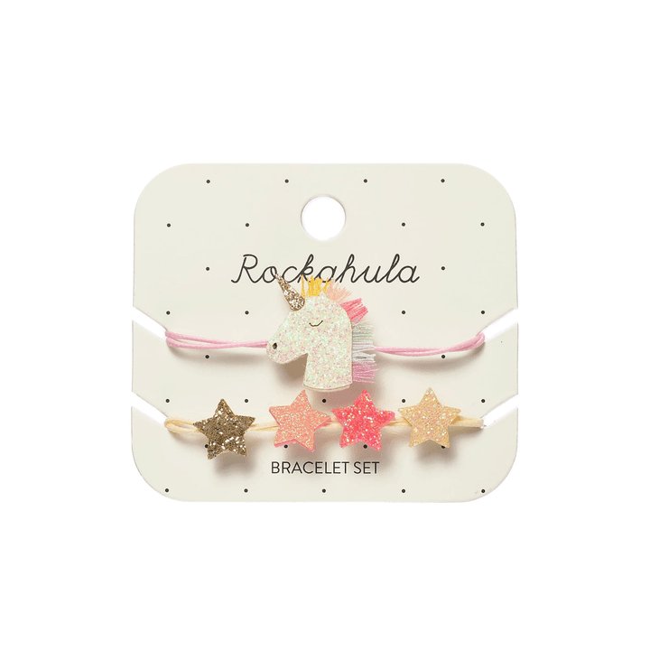 Rainbow Unicorn Bracelet Set from Rockahula Kids