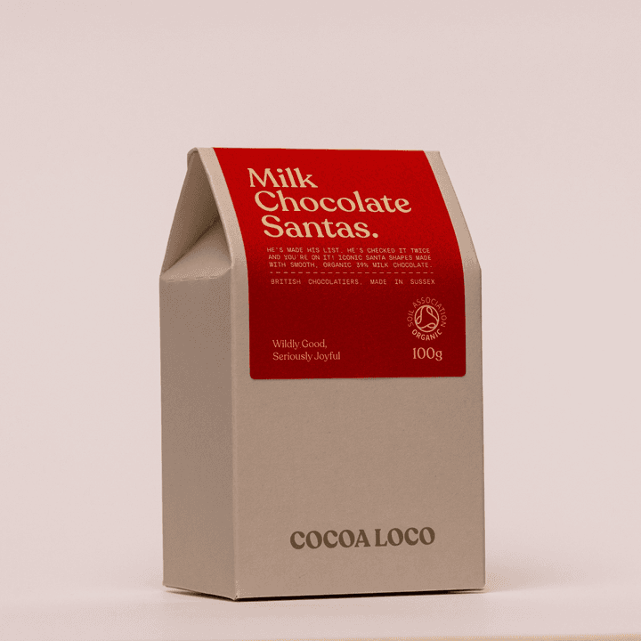 Milk Chocolate Santas from Cocoa Loco