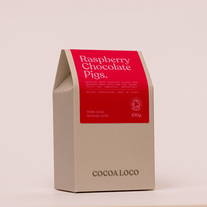 Raspberry Chocolate Pigs from Cocoa Loco