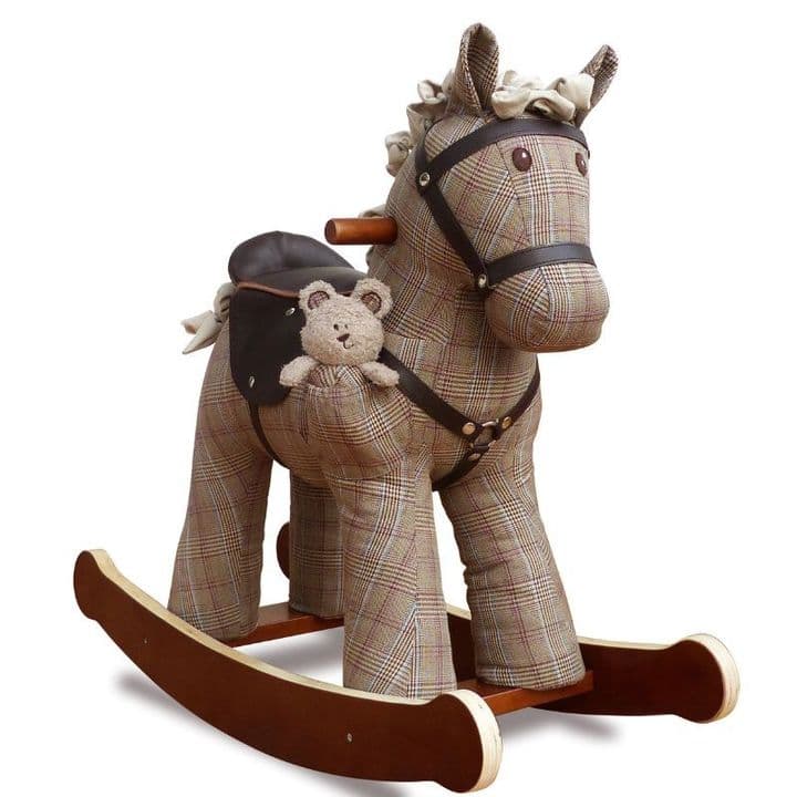 A traditional rocking horse