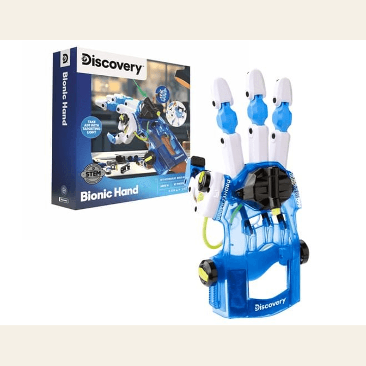Battery-free hydraulic hand building kit with 87 pieces.