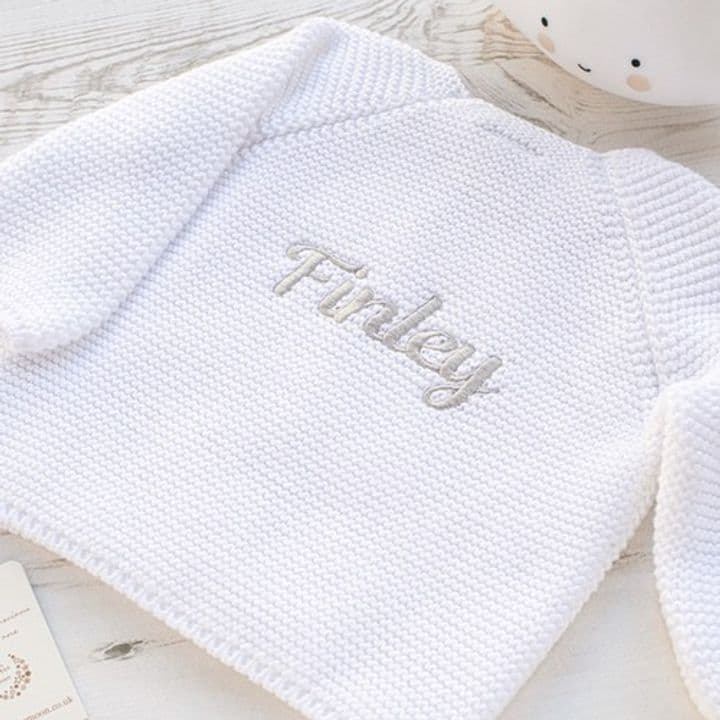A personalised cardigan