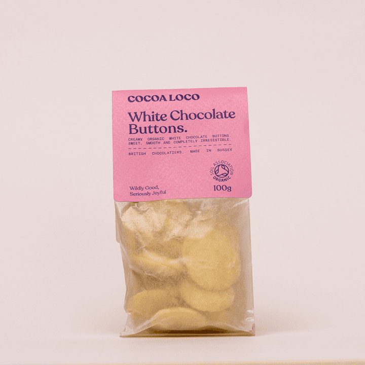 White Chocolate Buttons from Cocoa Loco