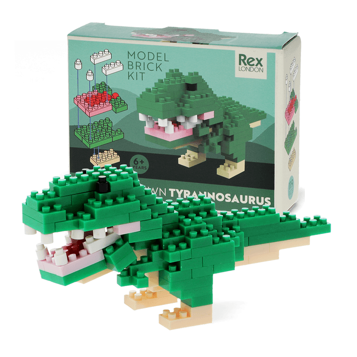 Build your own dinosaur model brick kit - Tyrannosaurus rex from Rex London