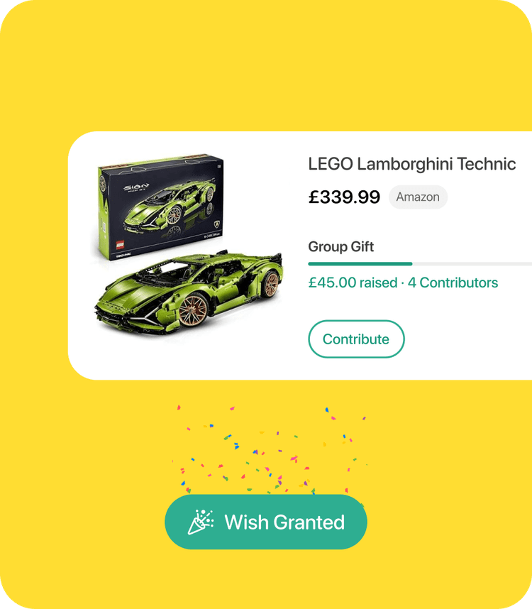 Example of a shared gift on a HipHip wishlist